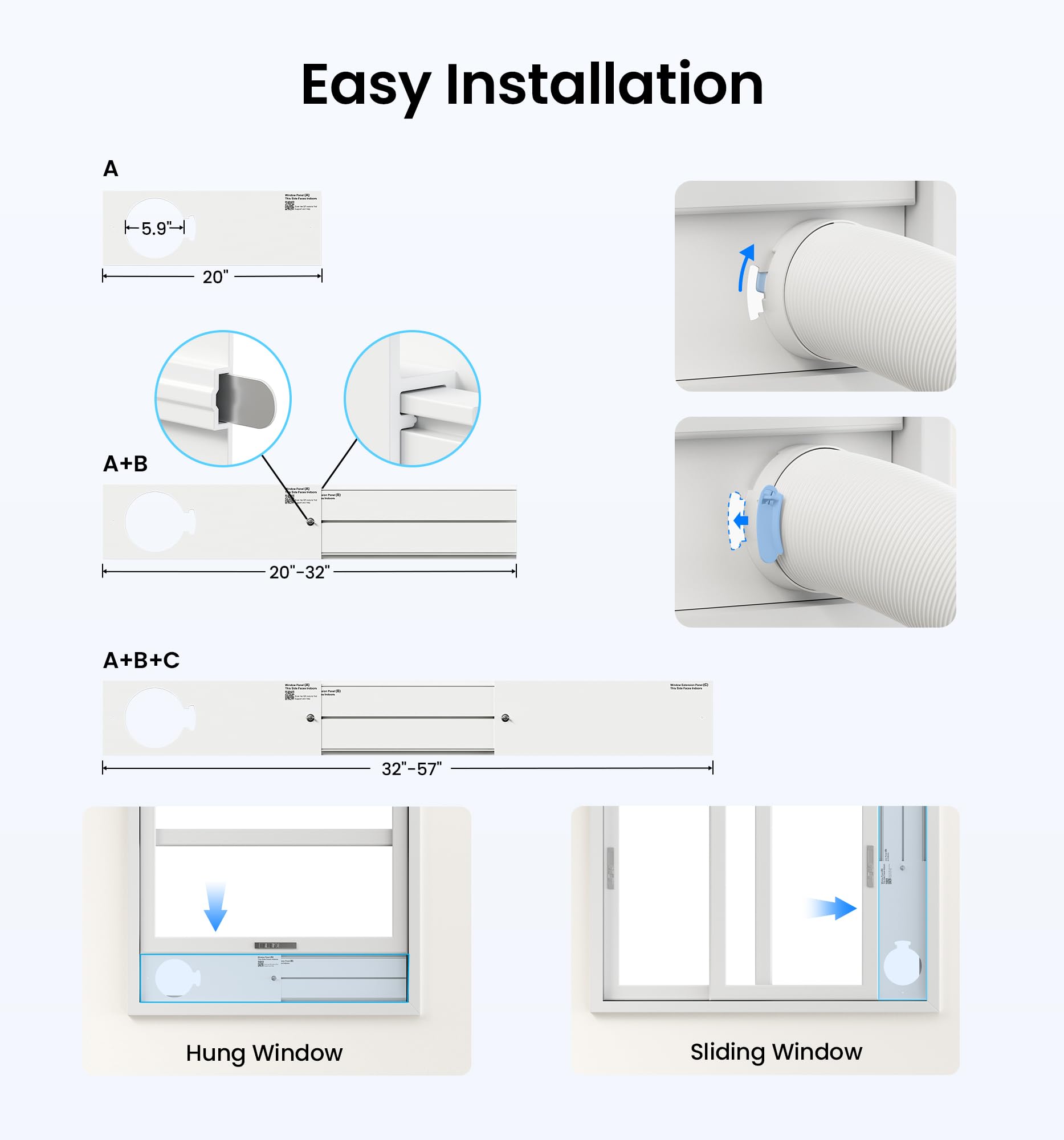 KOVIET 14000 BTU Portable Air Conditioners, 6-in-1 Wi-Fi Smart AC Unit with App & Voice Control, Remote Access, Self-Evaporating Quiet Cooling, Dehumidifier, Fan, 24H Timer, Includes Window Kit, White